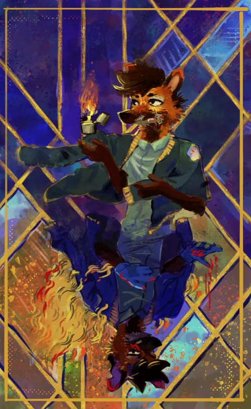 if the gloves are bloody, you are in the wrong universe (art by me)