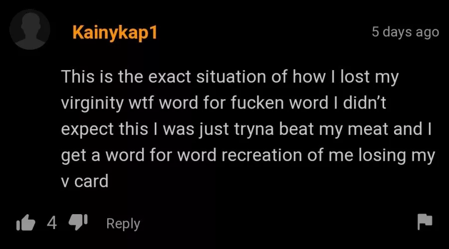 Man's had a flashback