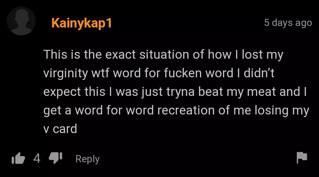 Man's had a flashback