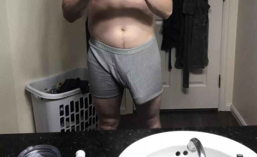 My hard cock before going to bed