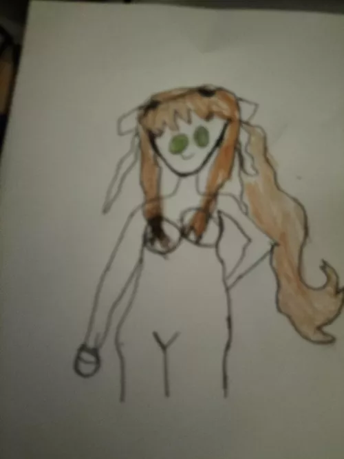 Naked Monika (By me, I know it sucks but it was just a practice that I felt like sharing)