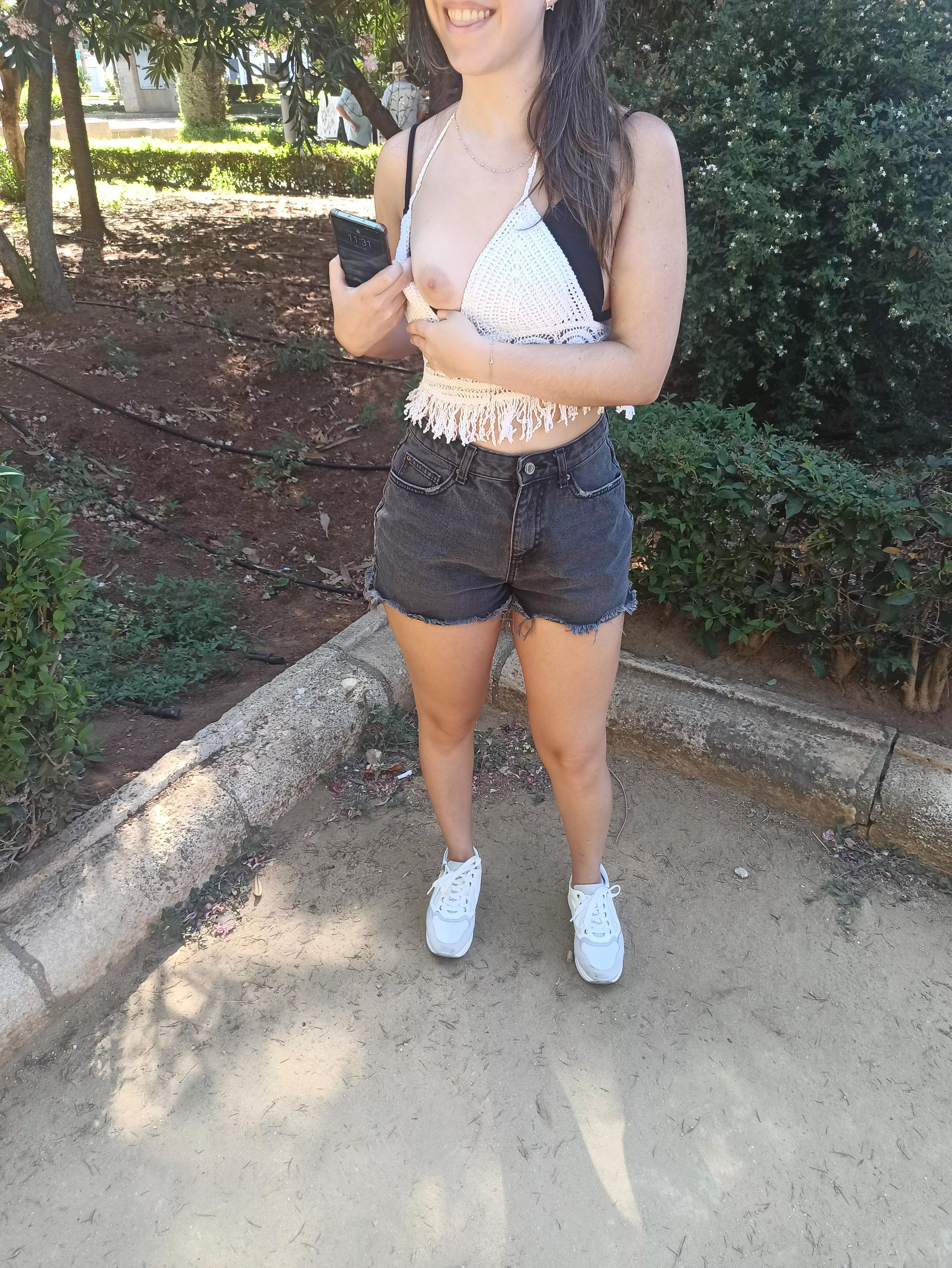 Nothing better than some boobs after two hours walking!