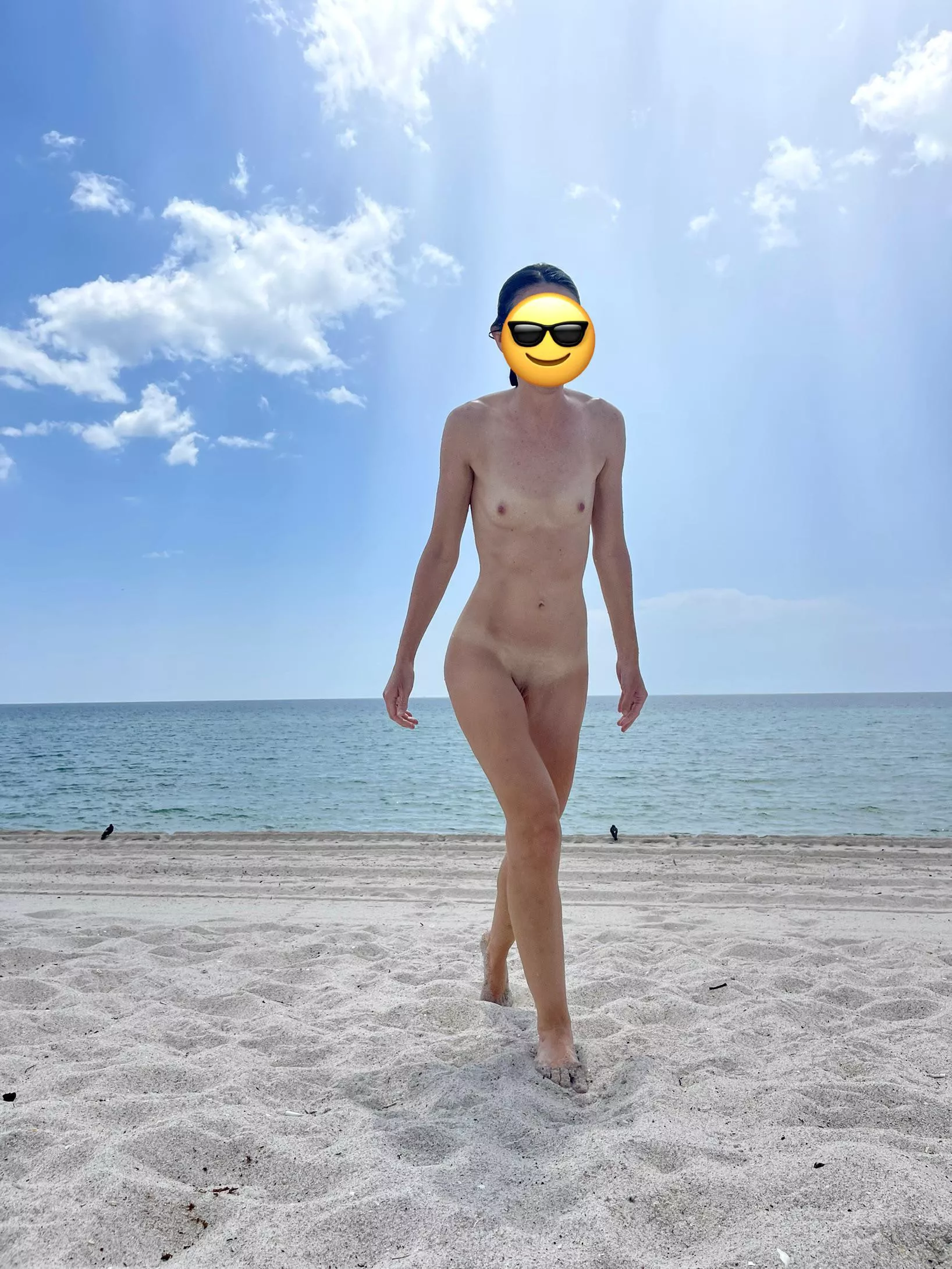 Nude at the beach in front of tons of people! Would you stare?