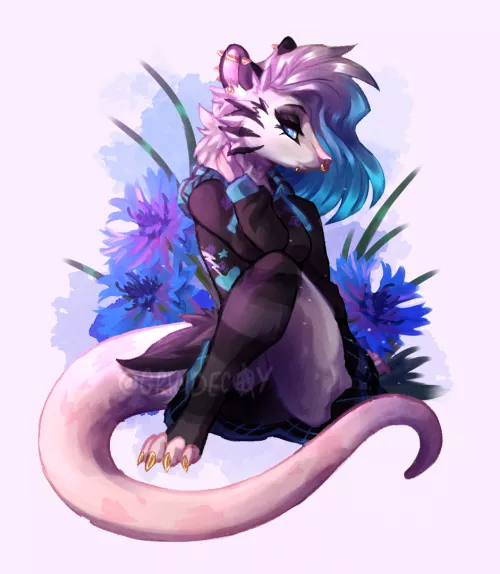 [OC] art I made of my opossum character!