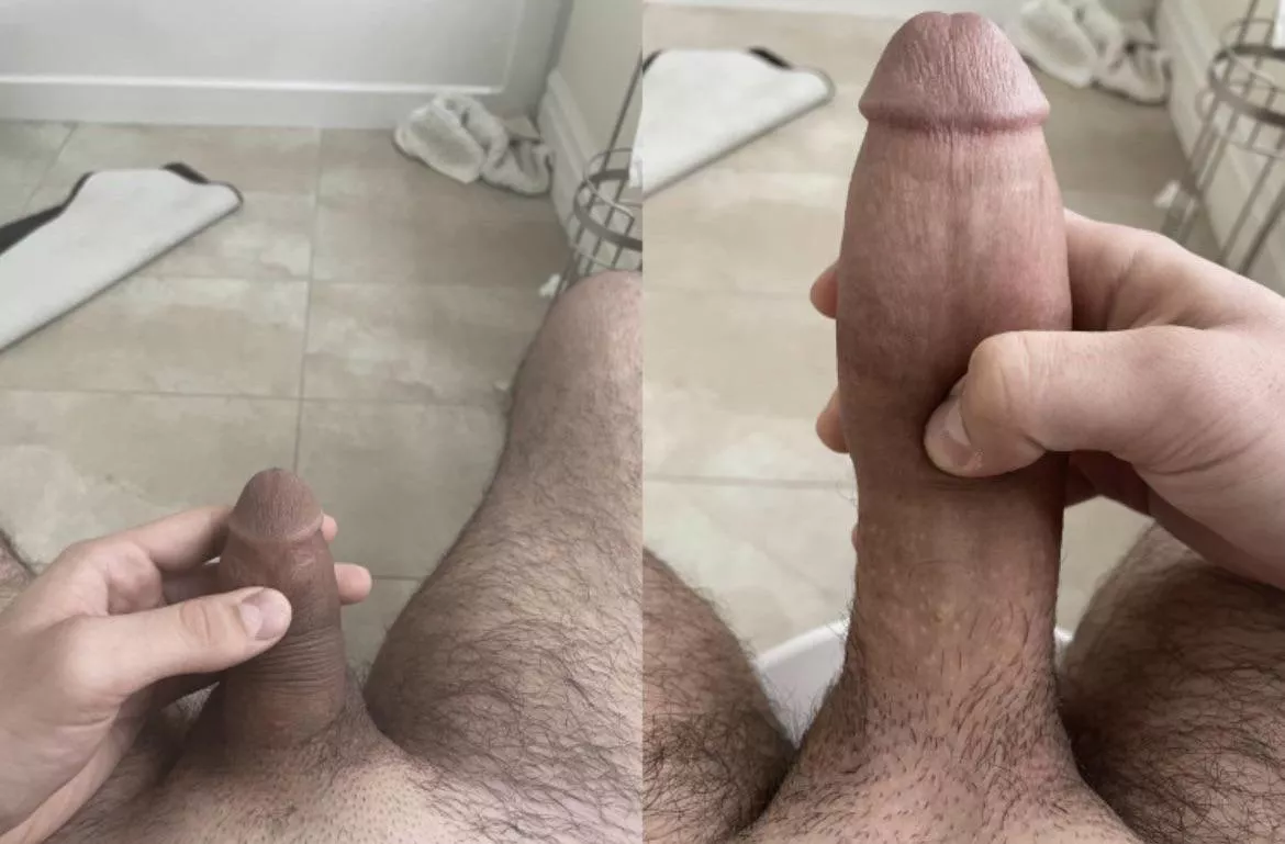 Probably the biggest cock growth you’ll ever see 😳