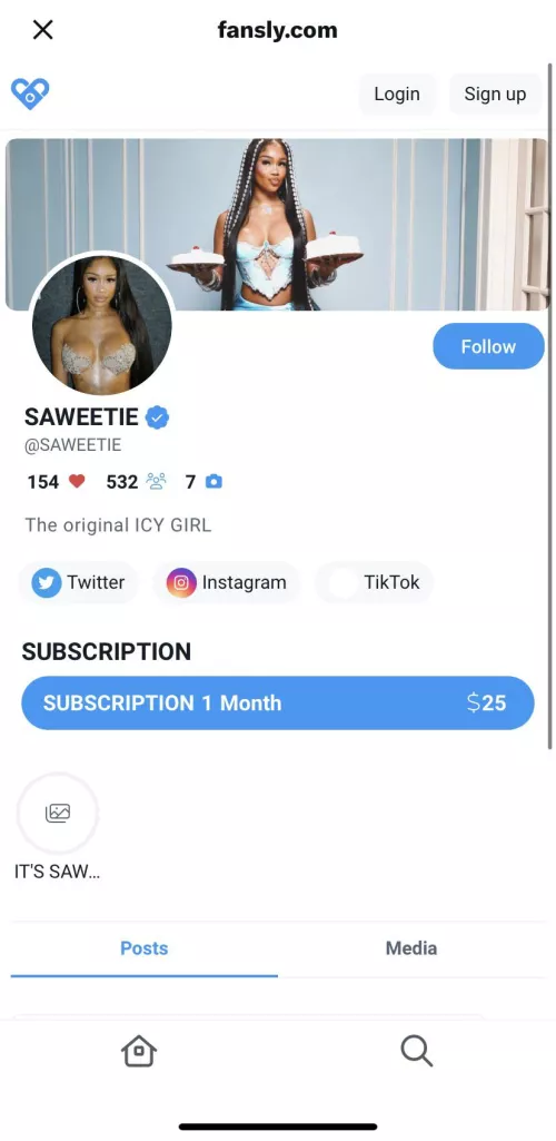 SAWEETIE GOT AN ONLYFANS NOW ?!