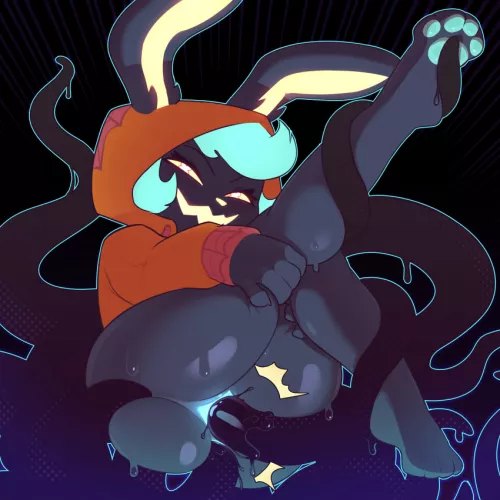 She's really enjoying those tentacles (Artist: payanuma)