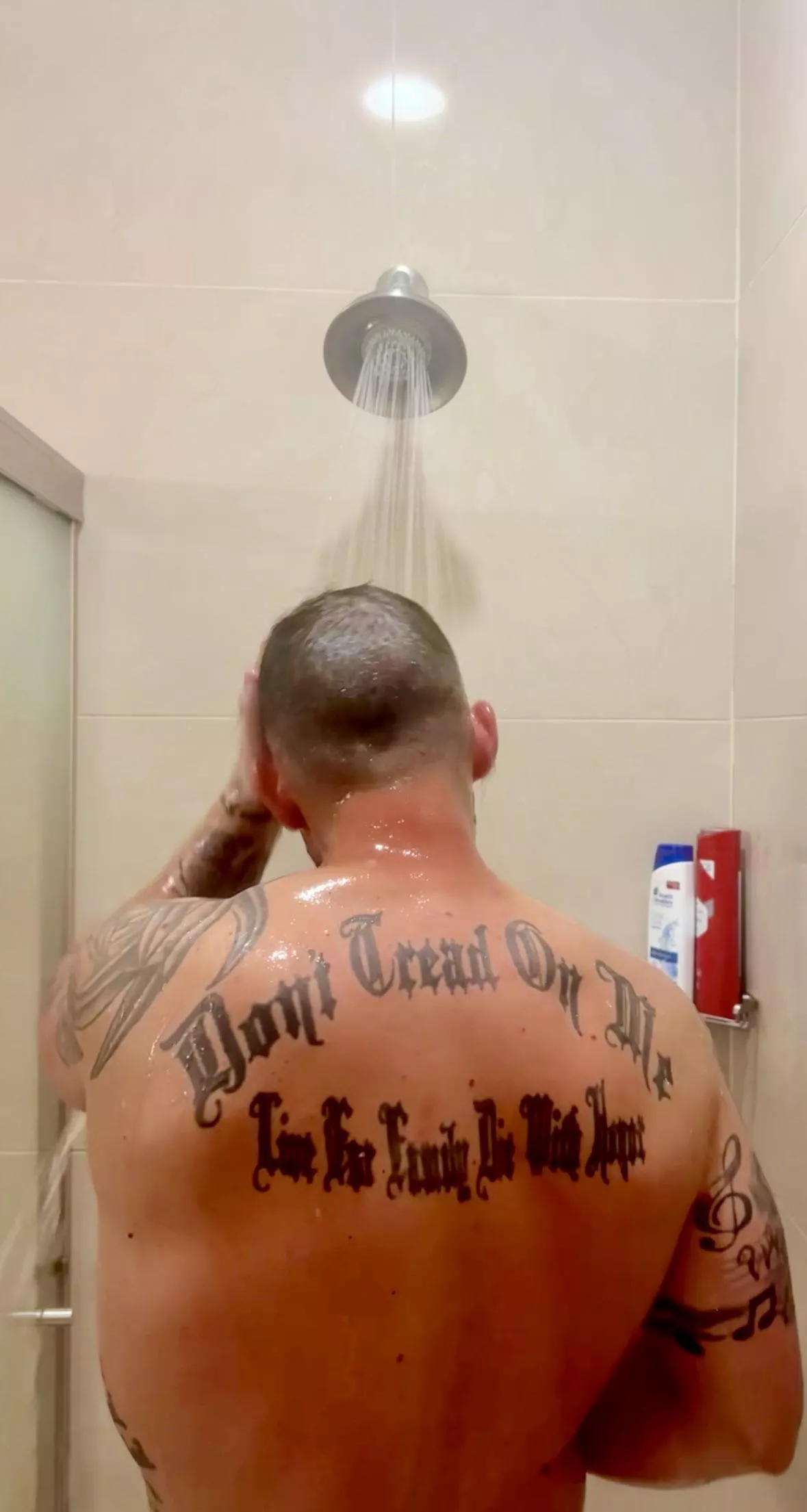 Wish you were in front of me in this shower.