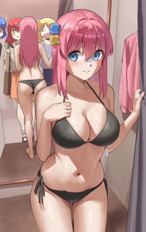 Bocchi Trying On Her Bikini (Bocchi The Rock)