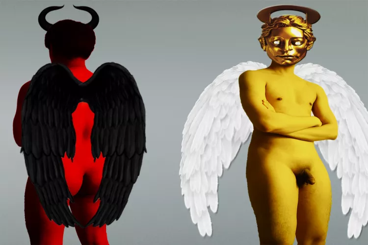 Devil and Angel [Attemptation at Photoshop]