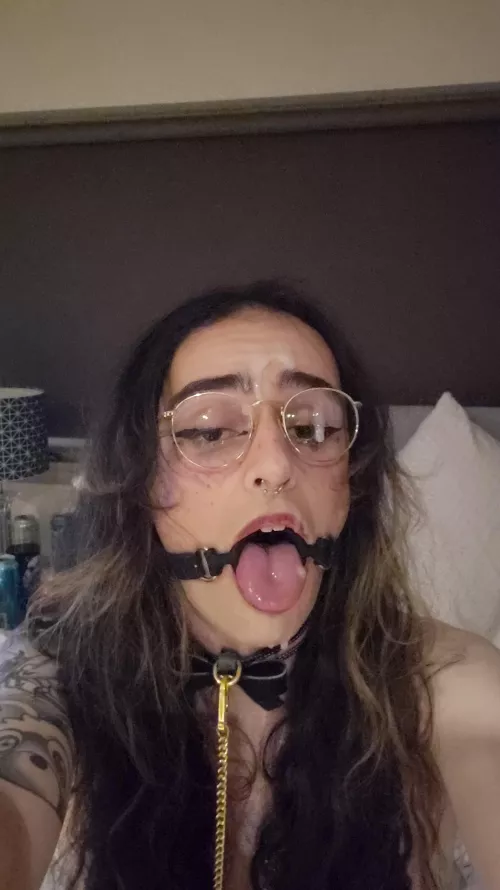 Gagged, collard and cummed on [F]