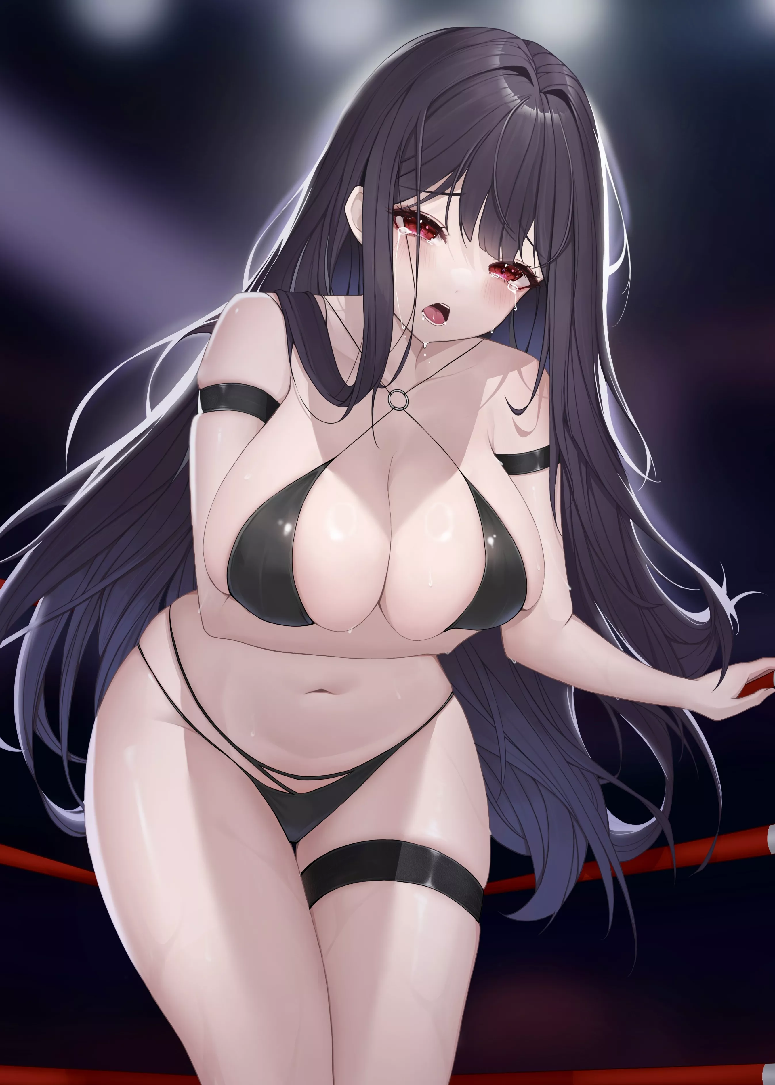 In a boxing ring