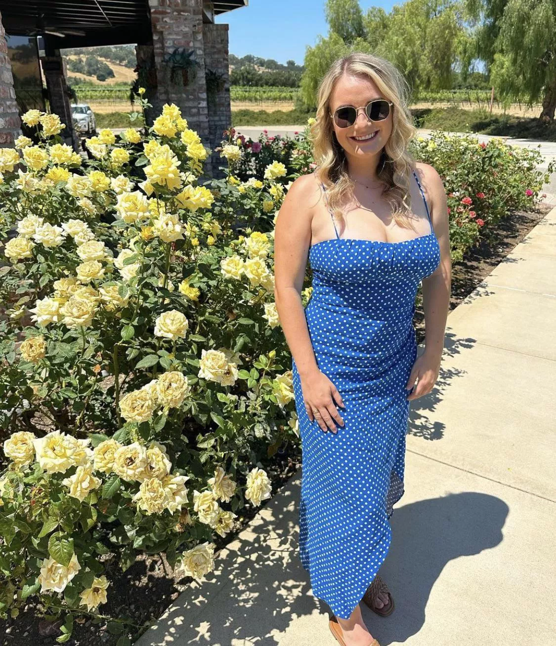 Polka-dotted Blue