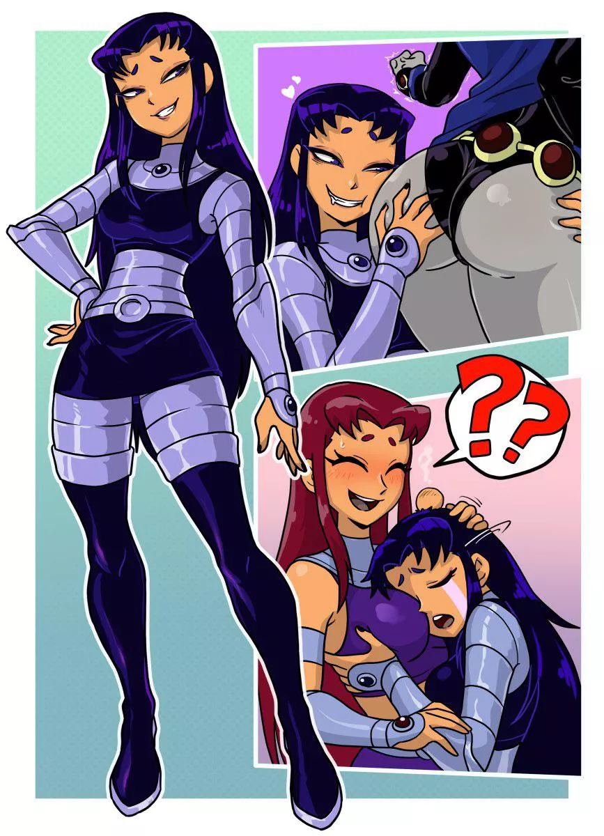 Strafire and Raven (@centinel303) [Teen Titans]