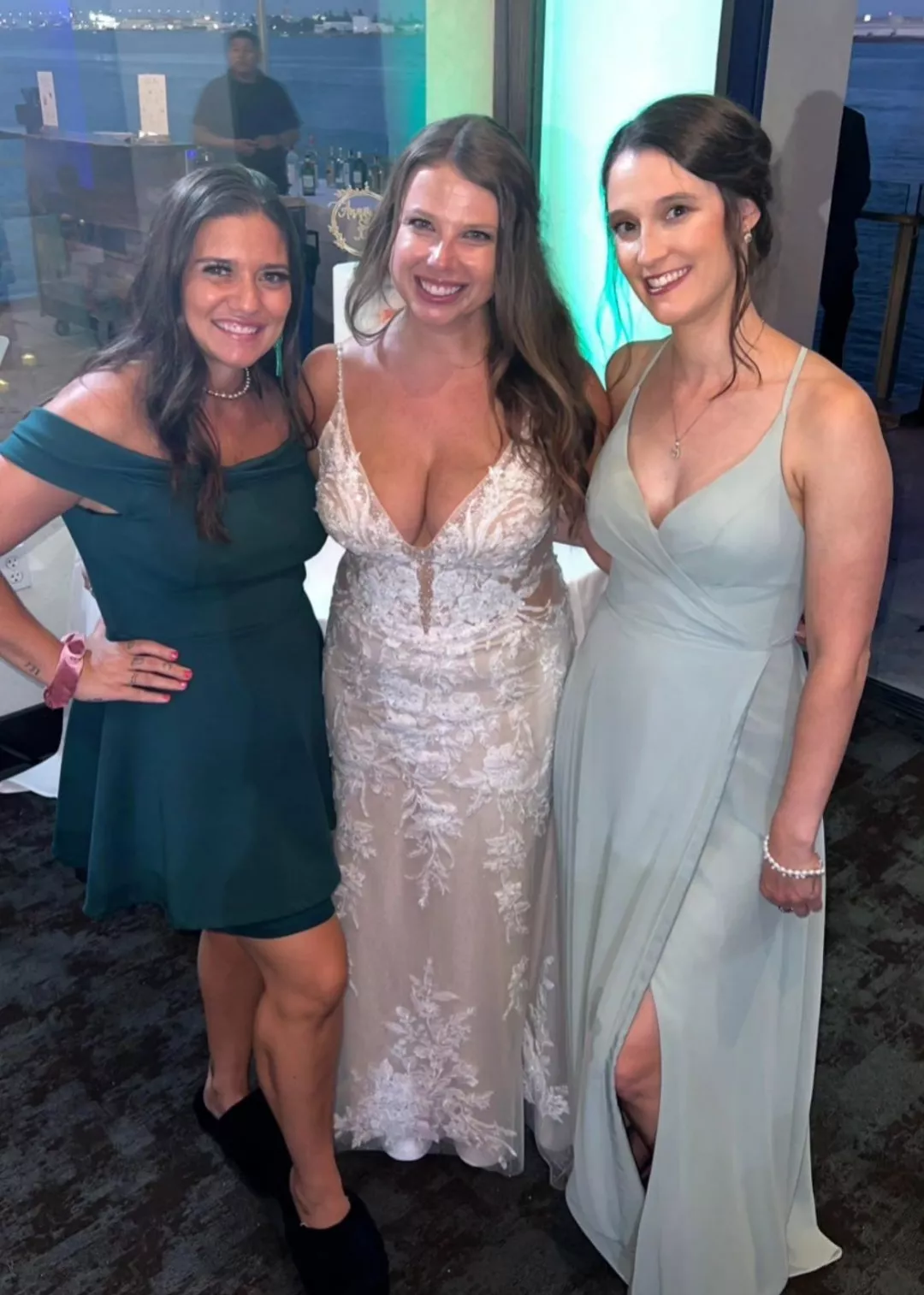 Wedding cleavage
