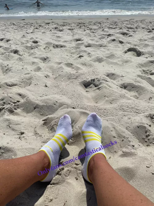 White Striped Adidas Socks