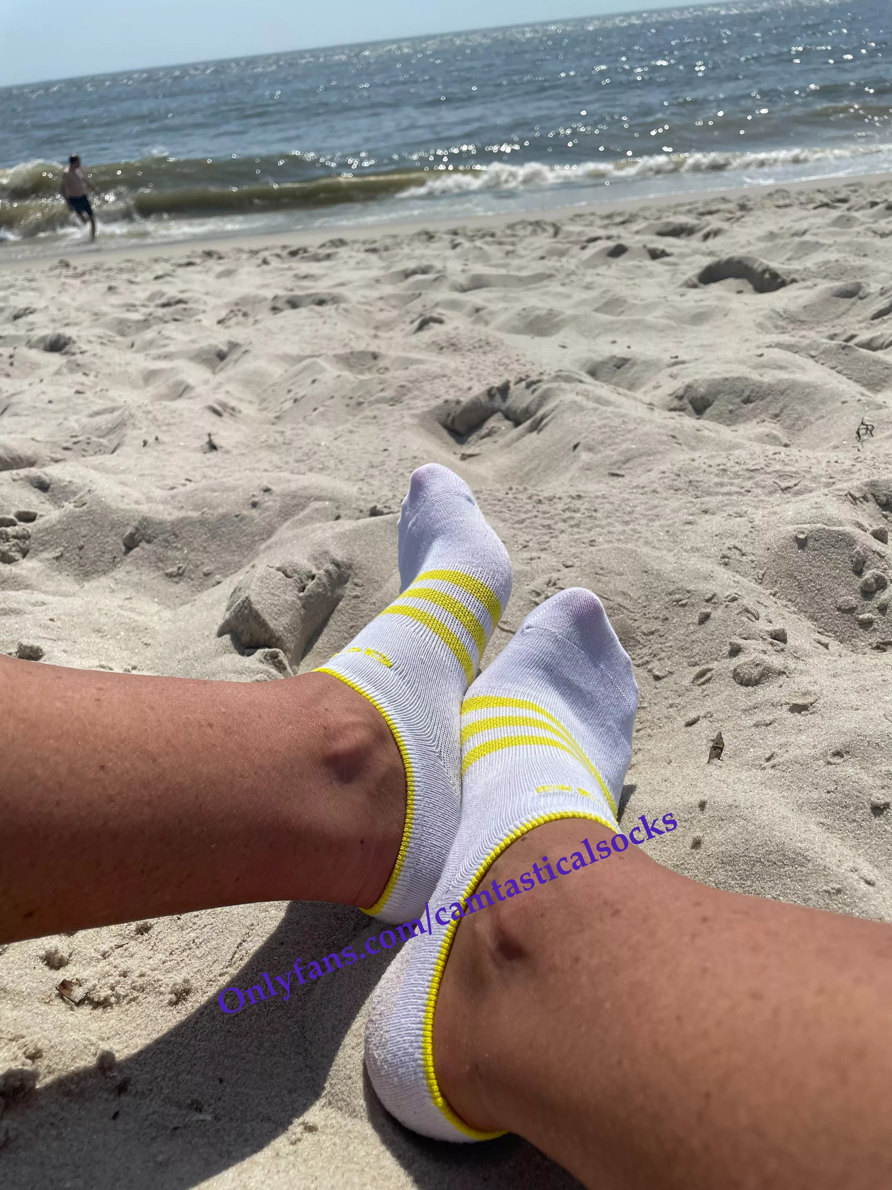 White Striped Adidas Socks [F]