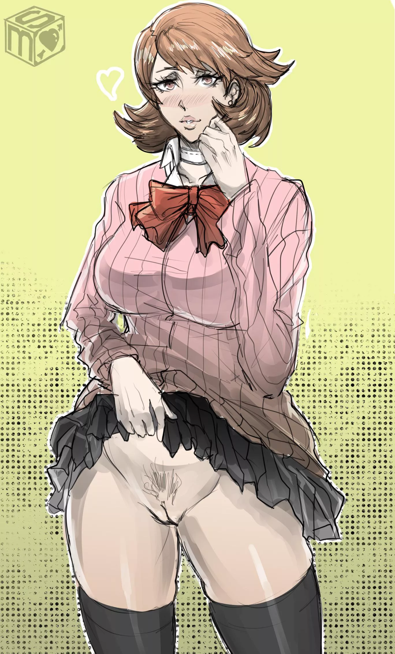 Yukari shows she’s not wearing panties (sekushimagik)