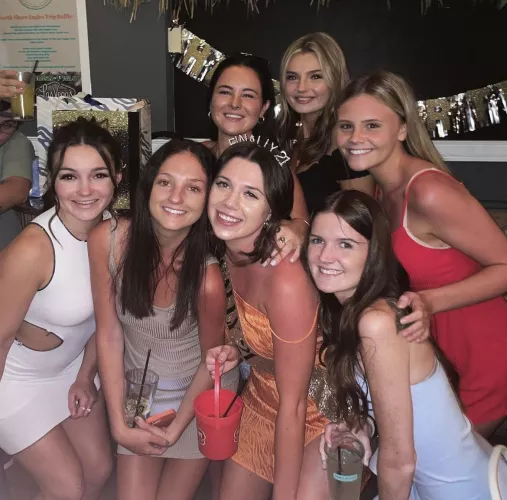 21st Birthday Sluts - bottom row 1-4, top row 5-7