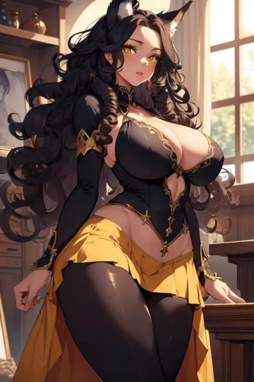 Bee colored neko queen