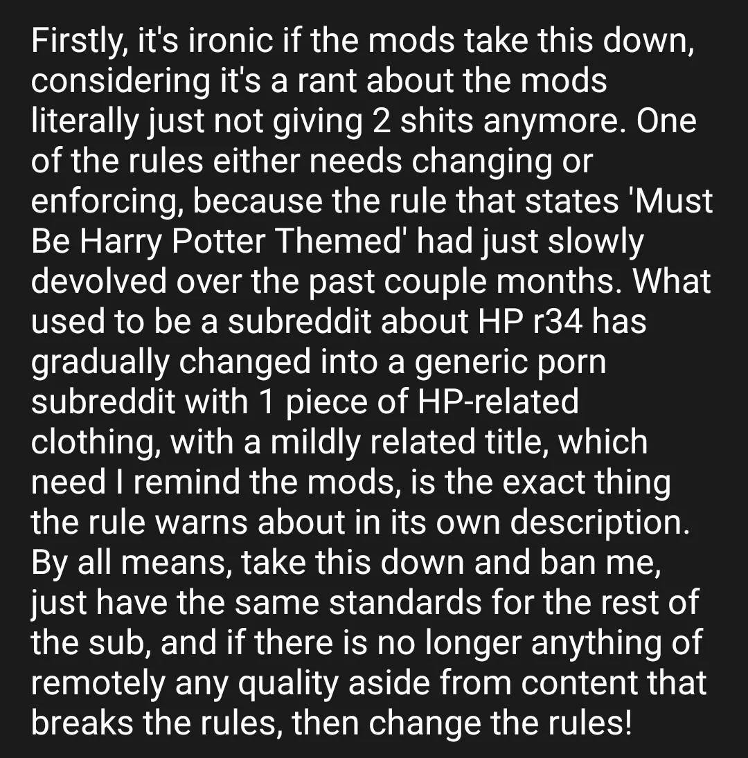 Dear Mods