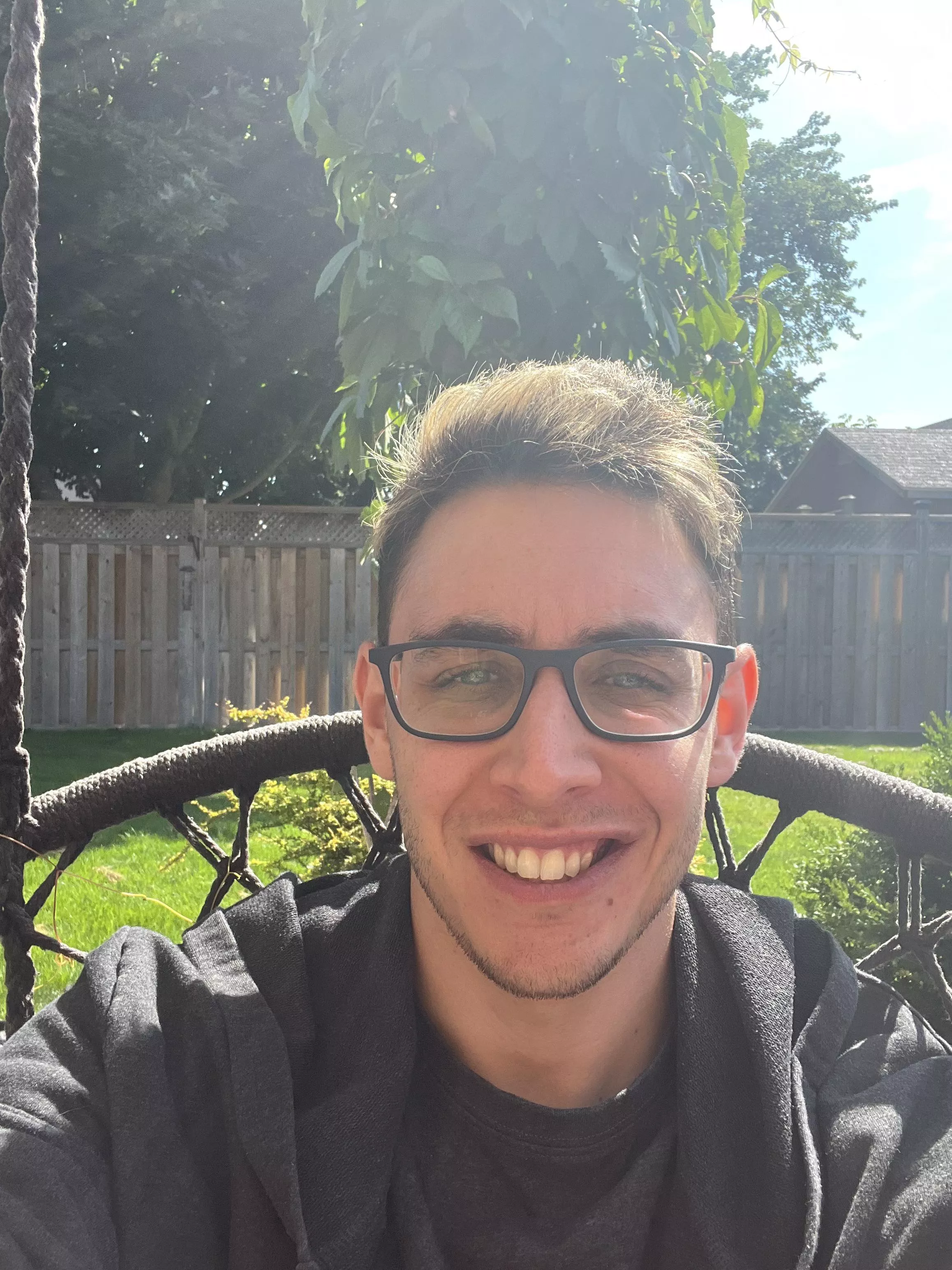 Enjoying some sun between tasks today!