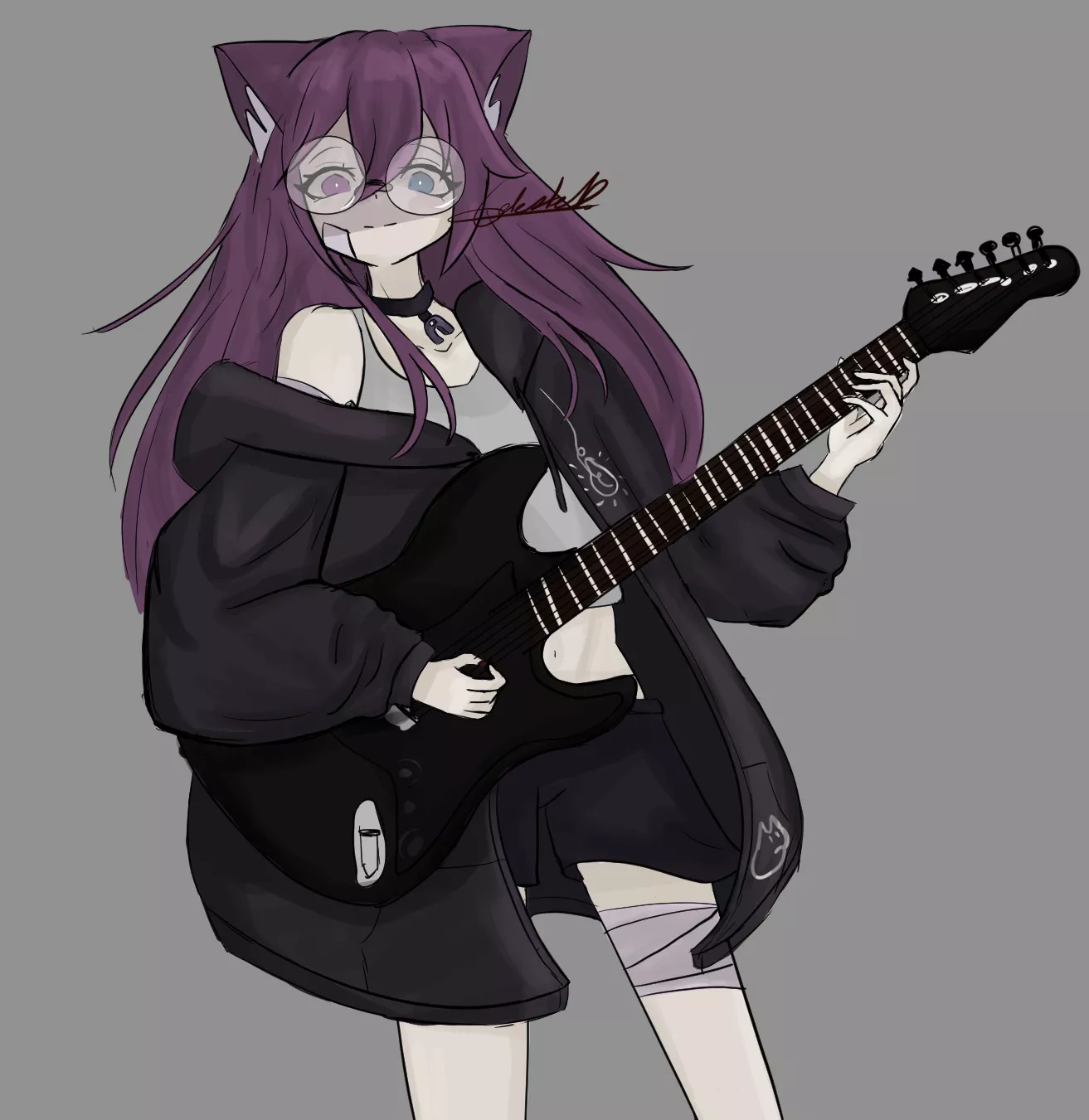 Evil Guitarist Neko