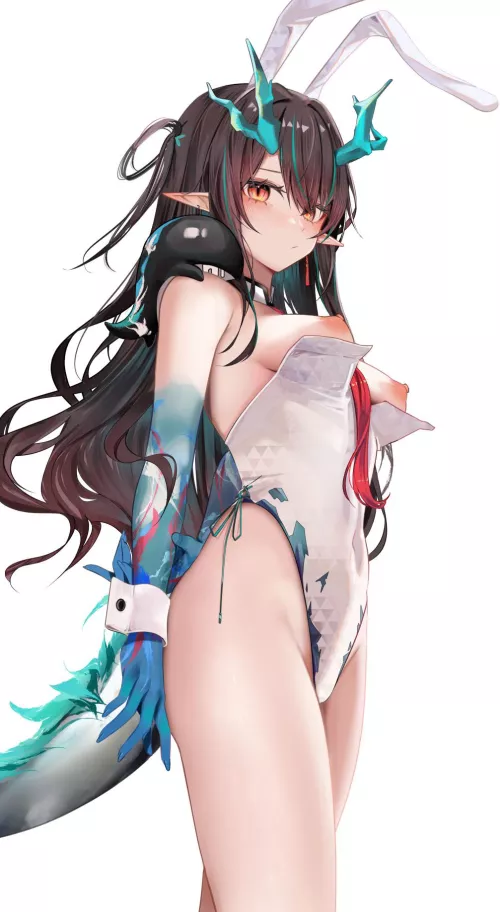 Her outfit is a bit too loose