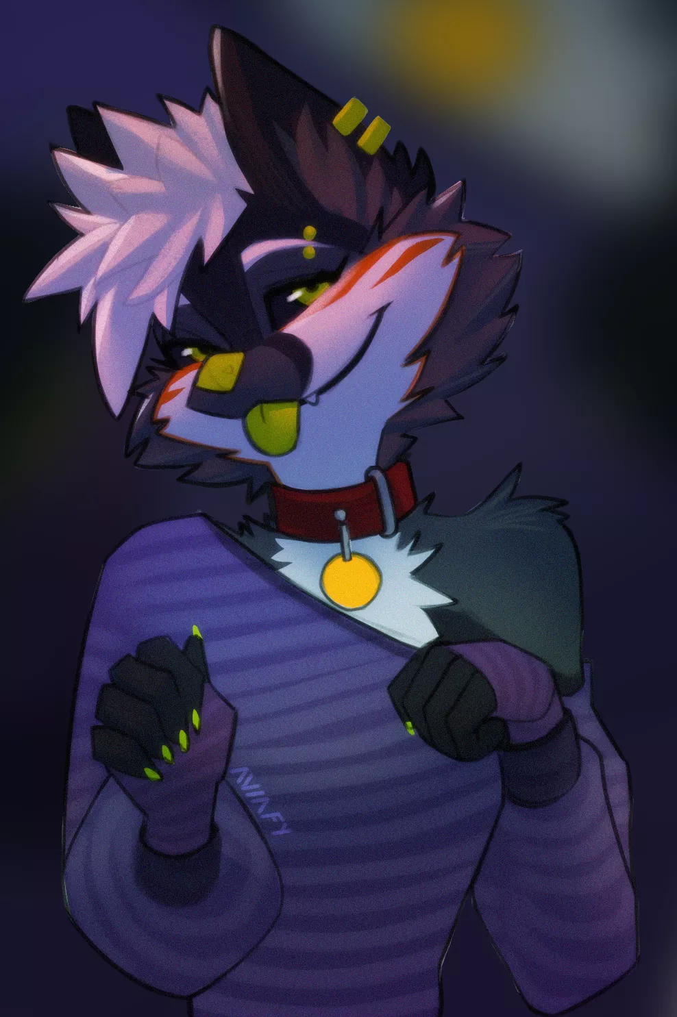 hewwo this my OC/fursona :D (My art)