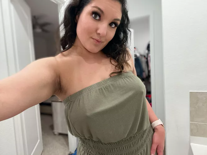 I hope no one notices I don’t have a bra on today