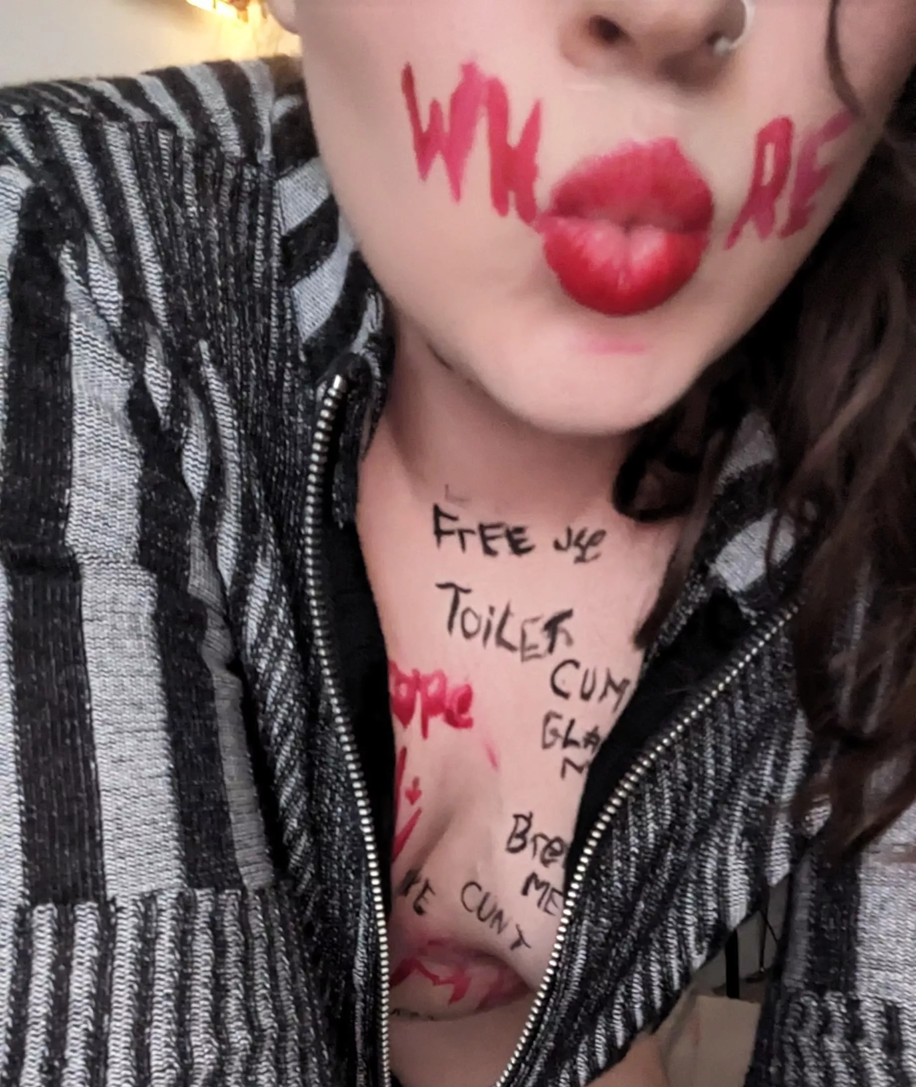 I think my lips are p perfect for the WHORE lipstick