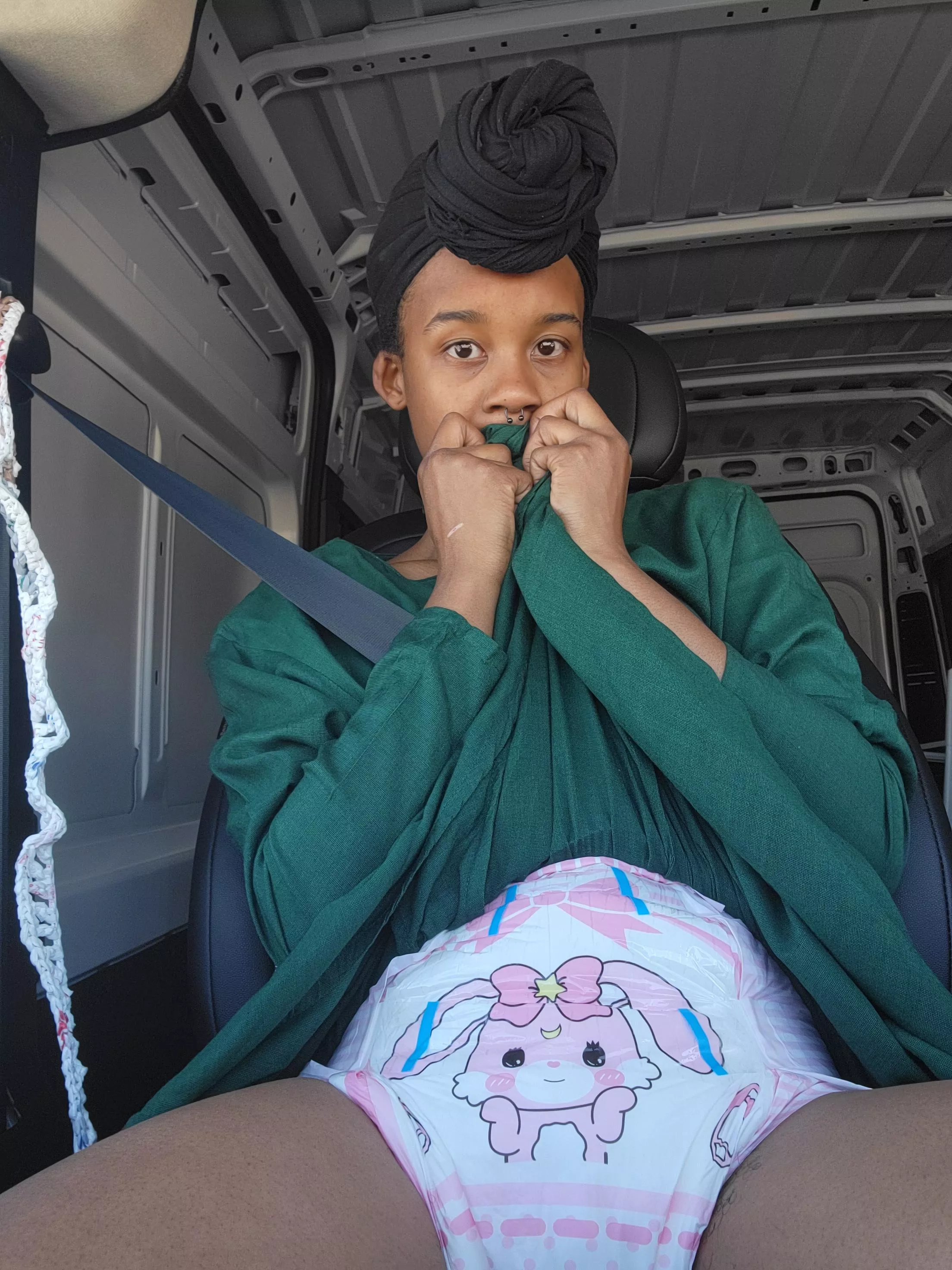 I wore this diaper on my roadtrip last week so poofy!