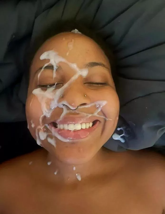 She looks so happy when she's covered