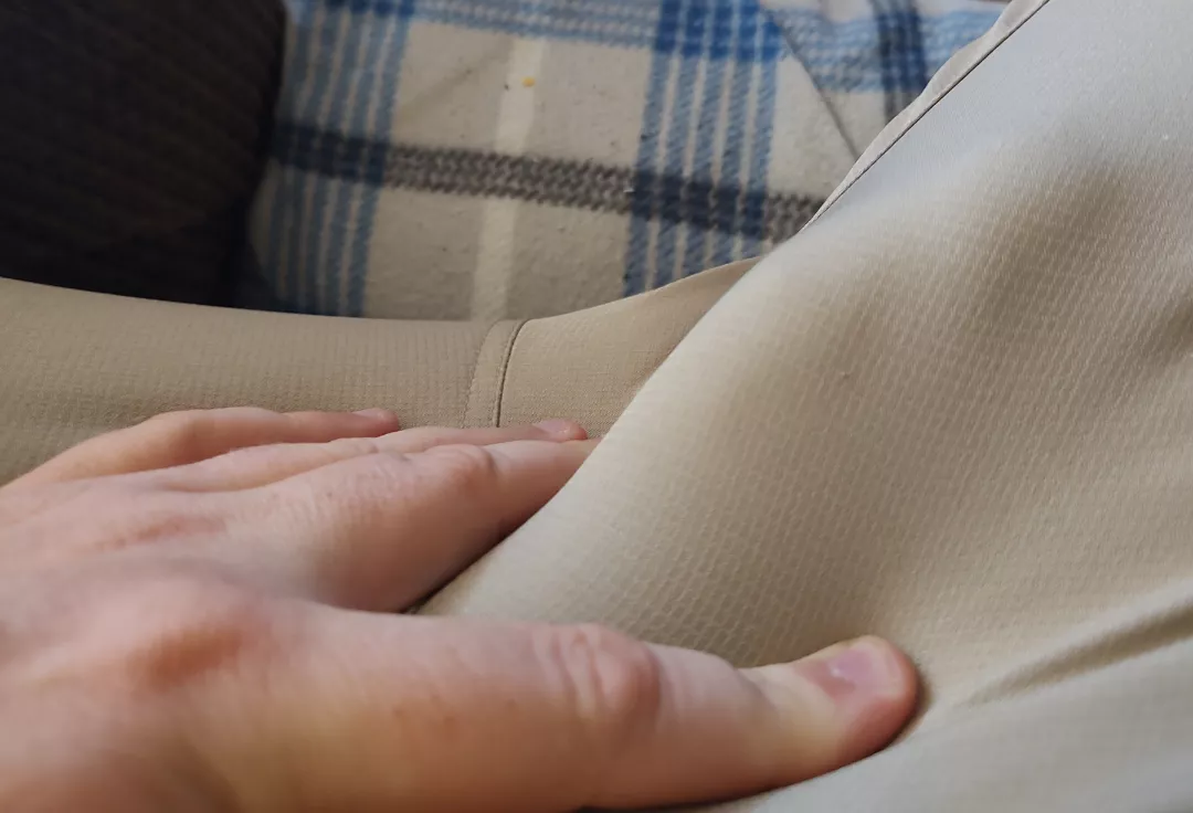 Sneaky dick print in the living room