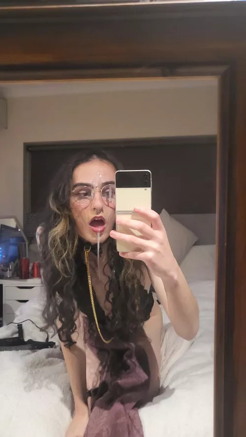 Throat fucked and covered [F]