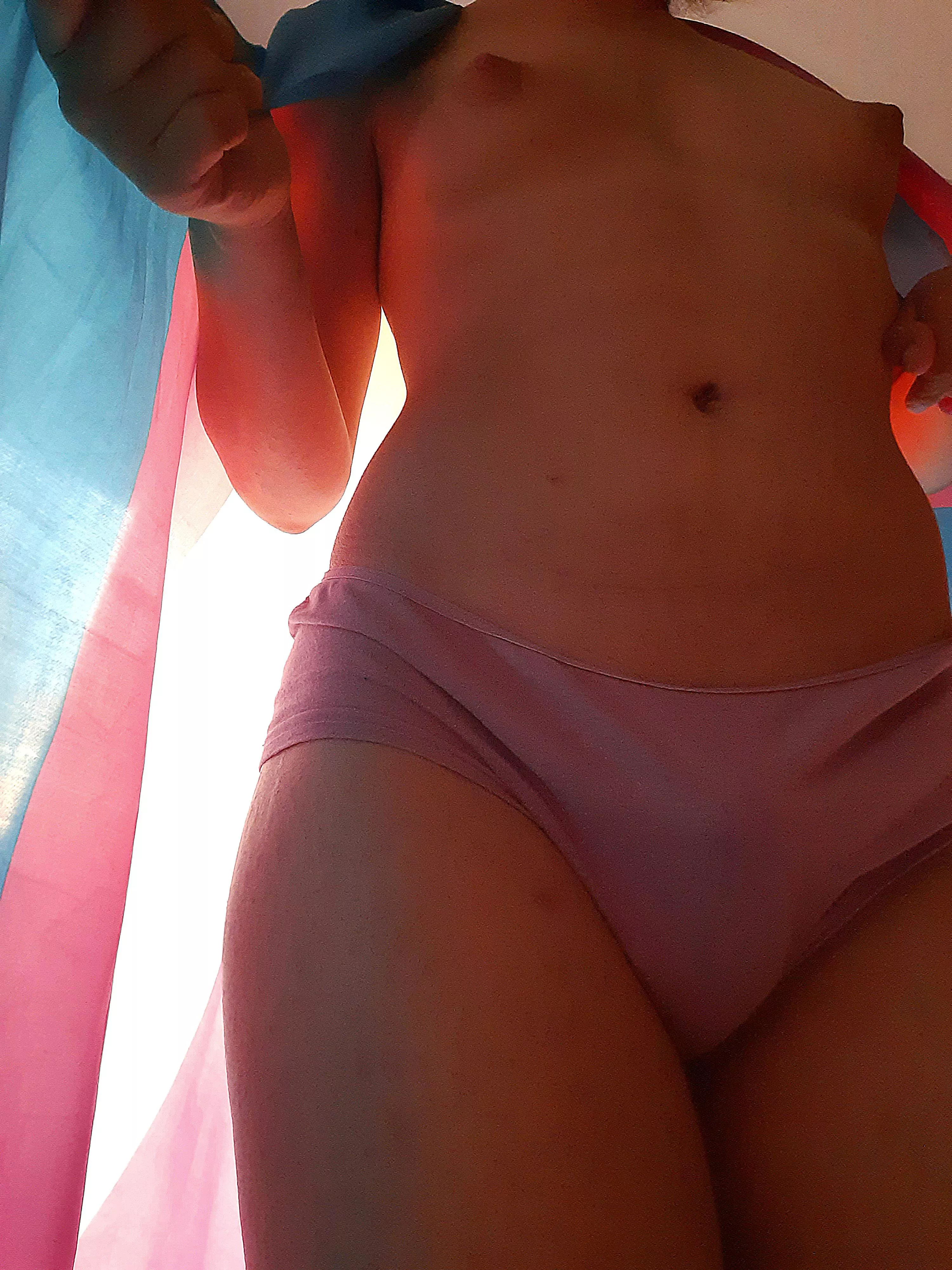 Wanna kiss me under the trans flag?