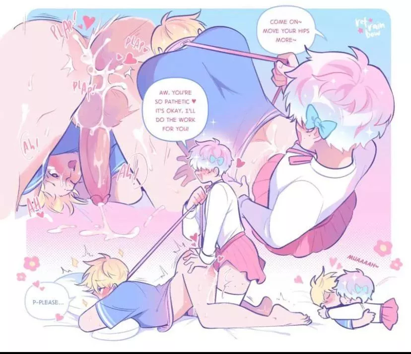 You keep claiming to be straight but also begging for my cock~