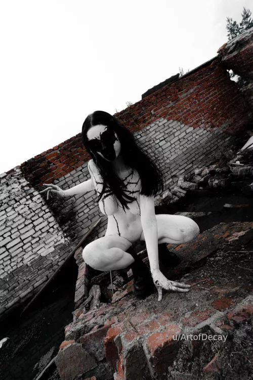 Anti-Venom cosplay model Kate-Zvkvt photo Roycoreroy body painting ArtofDecay