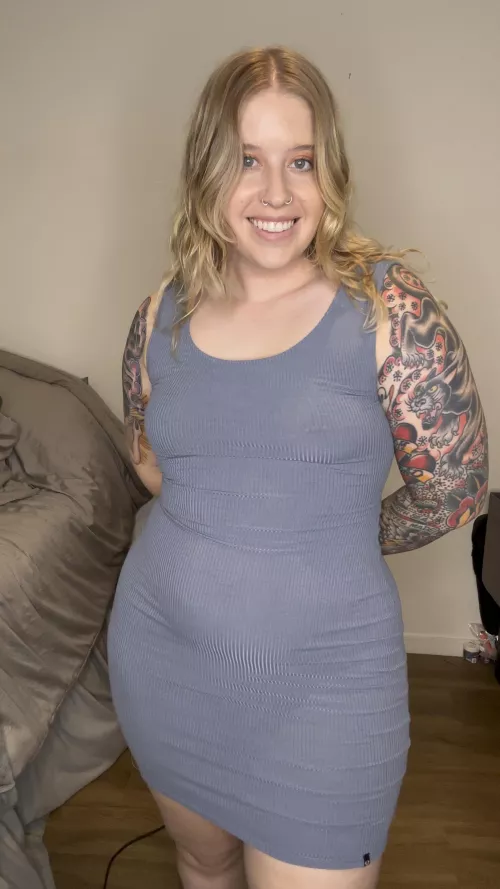 Can you see my piercing?