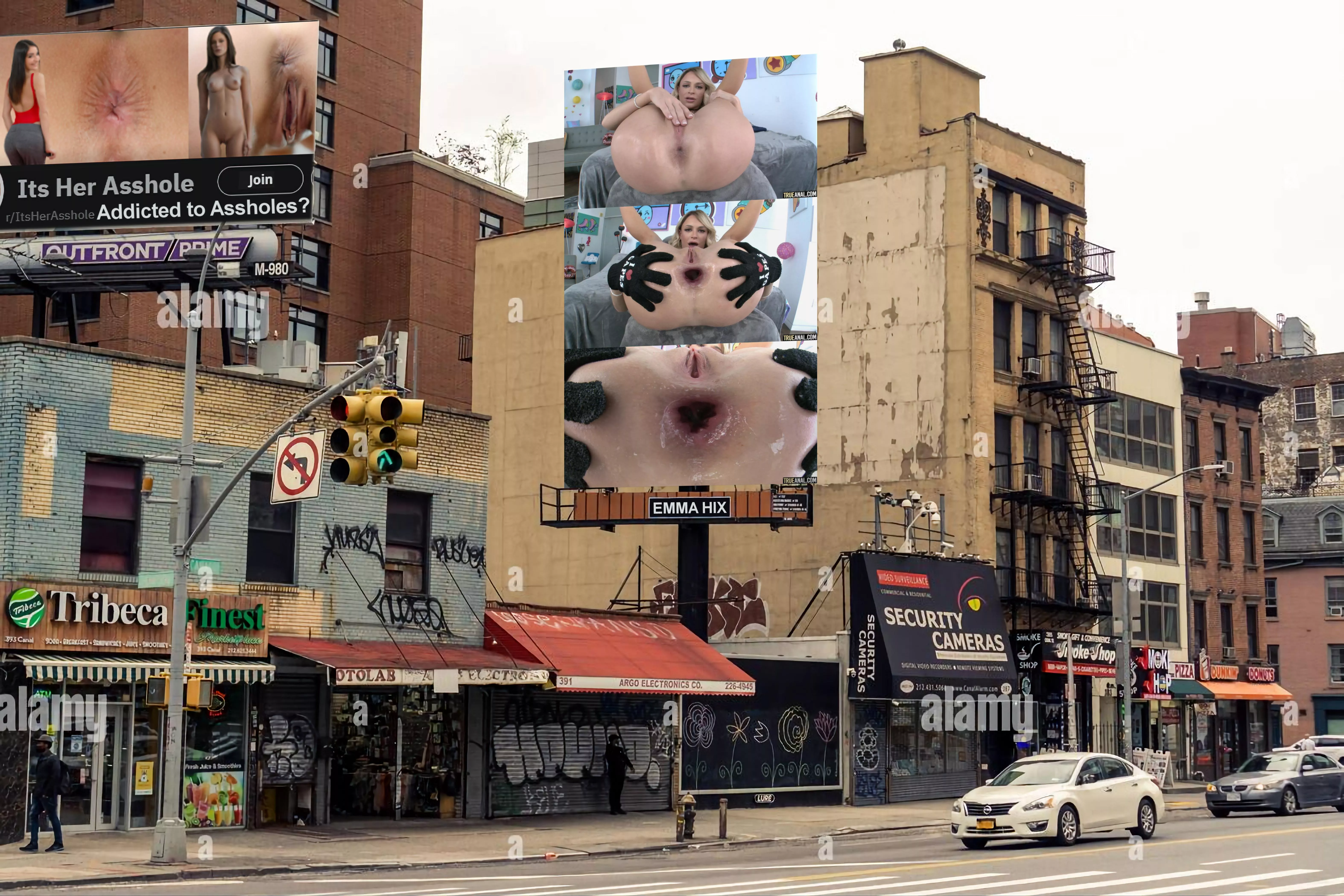 Canadian Emma Hix takes over NYC Tribeca billboard!
