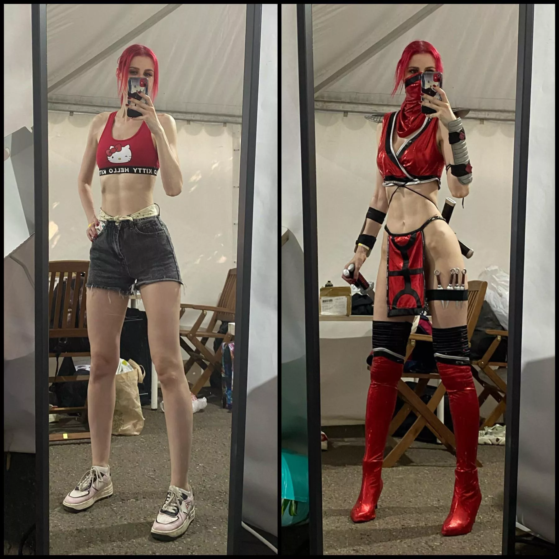 In and out of cosplay - Skarlet by me