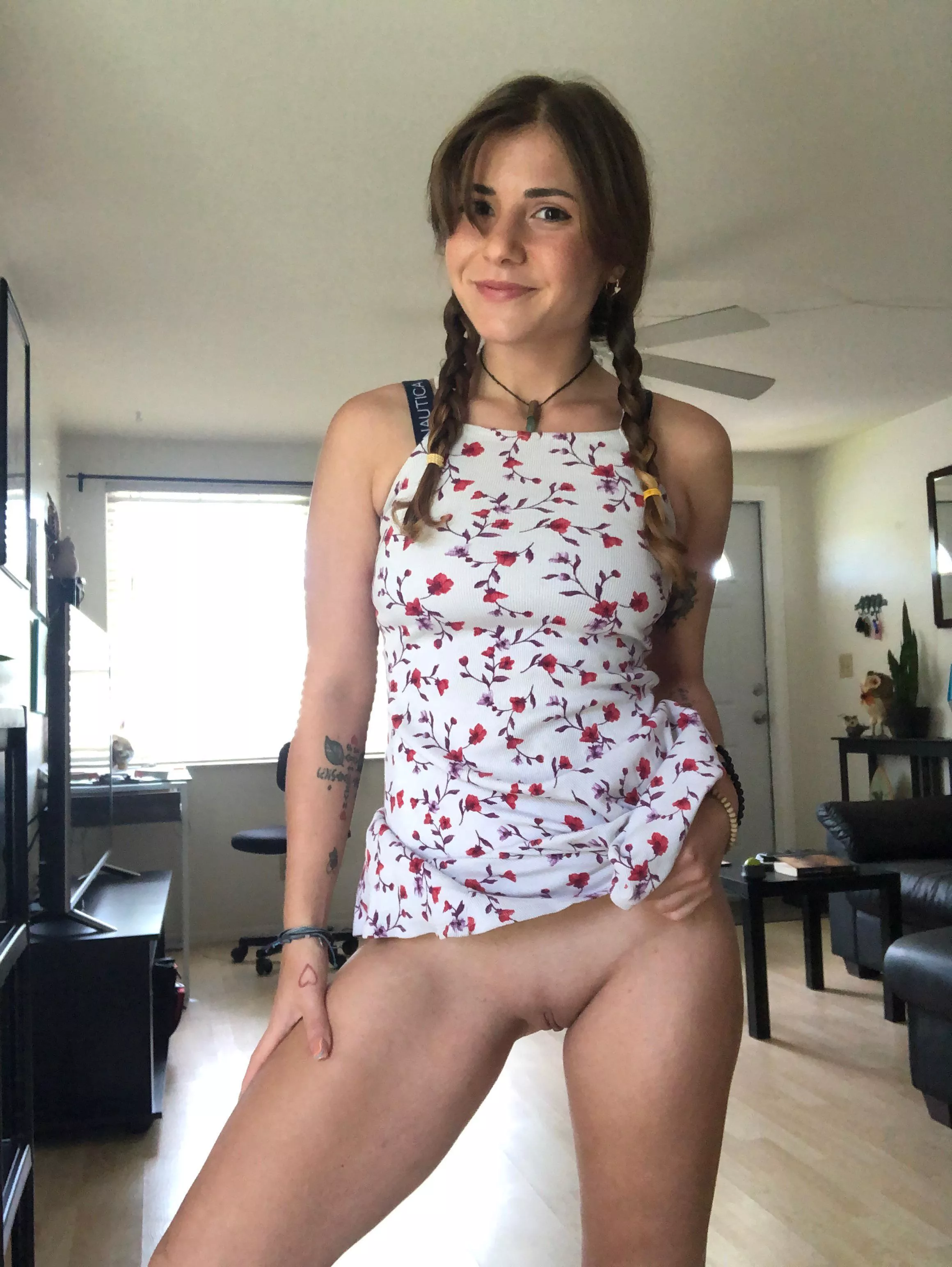 my braids and up my sundress