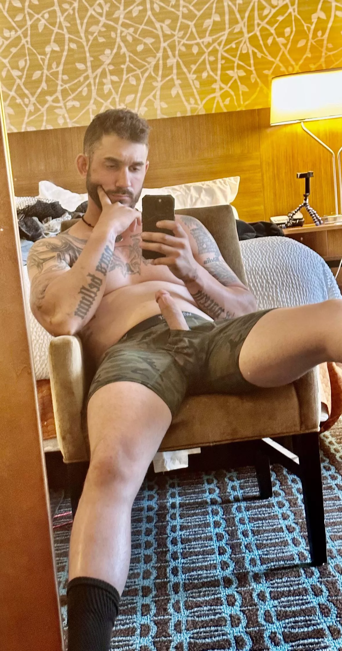 My cock is always at attention.