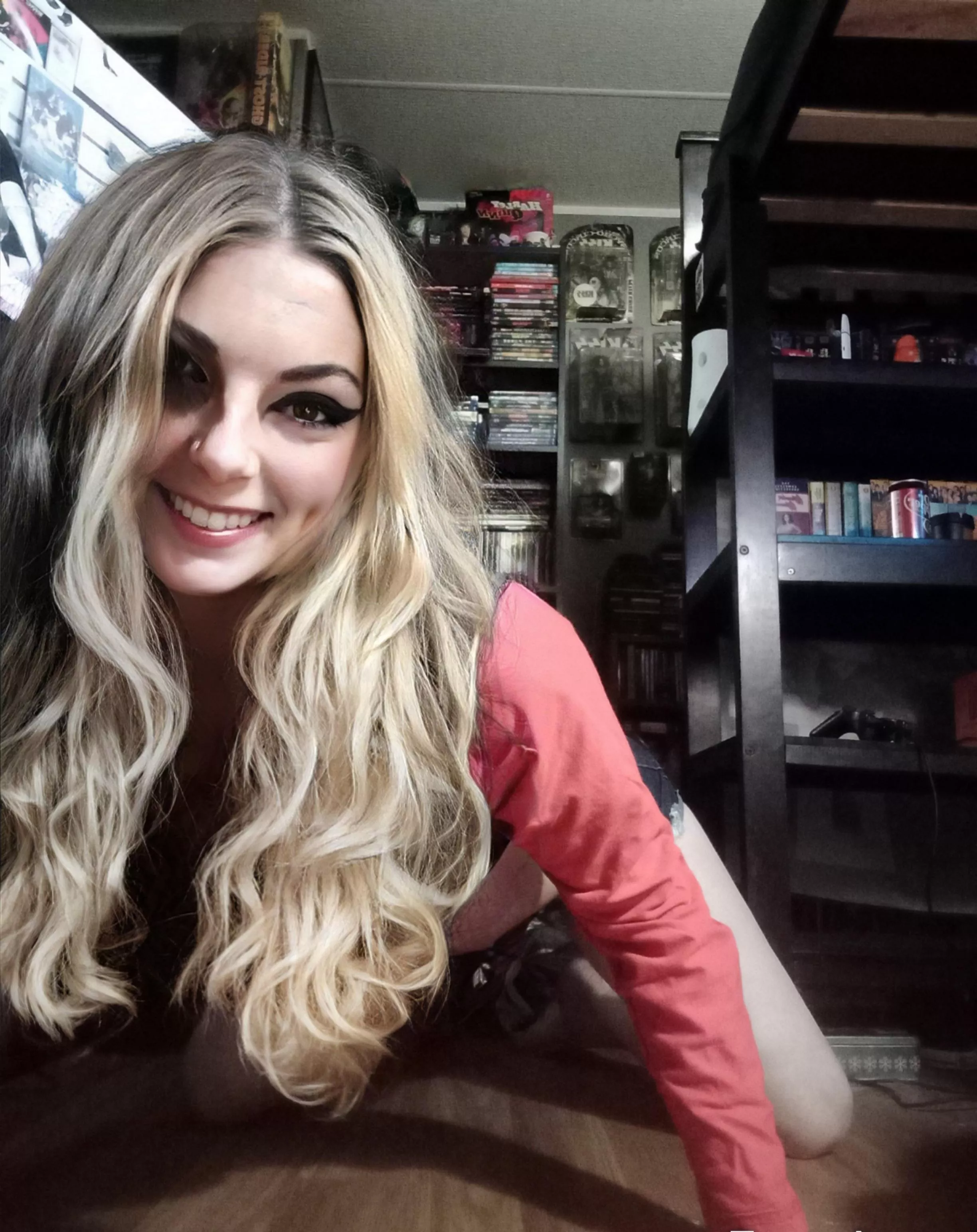 On my hands and knees for cock