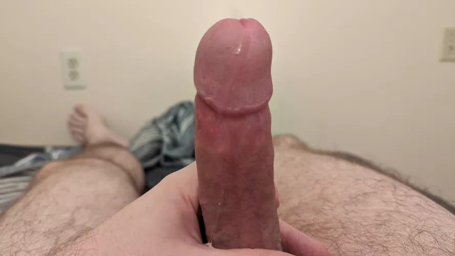 Randomly awake, edging and leaking.