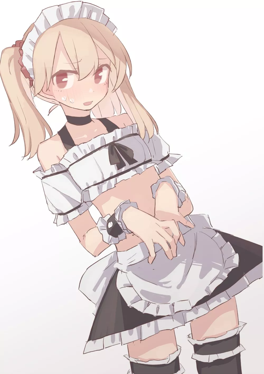 Shy maid boi