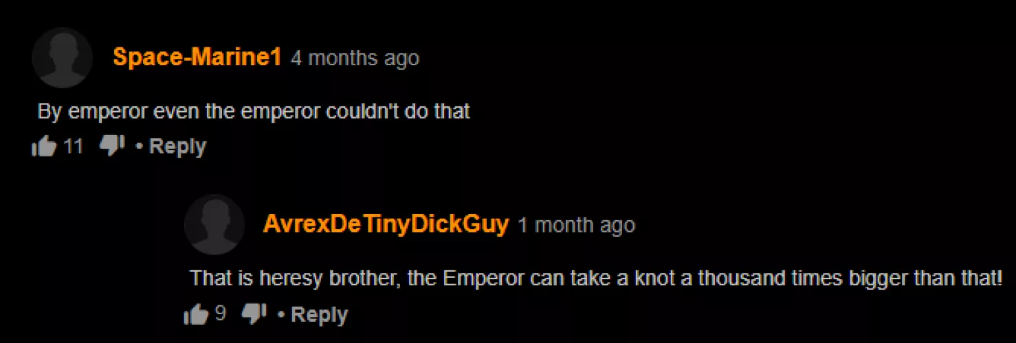 The emporer could handle any dildo!