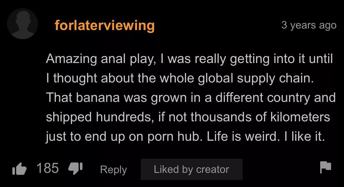 The post-nut clarity really hit him hard