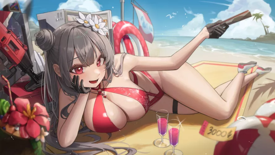 Drinks with Yan by the sea (KONGSI) [Nikke]