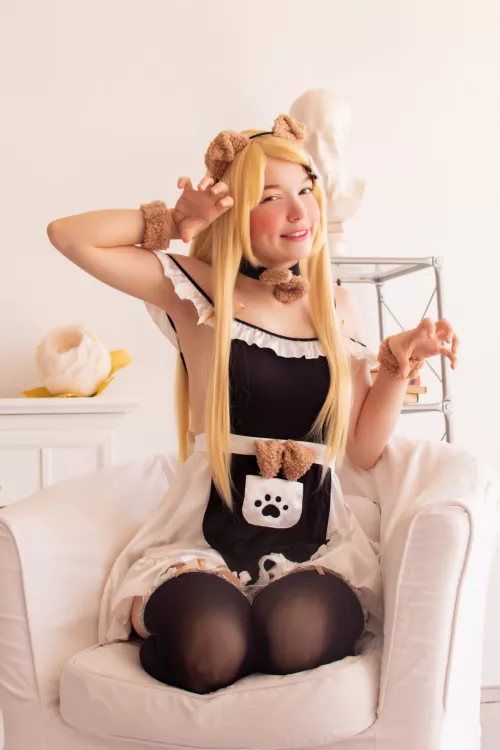 Puppy maid OC by Murrning_Glow